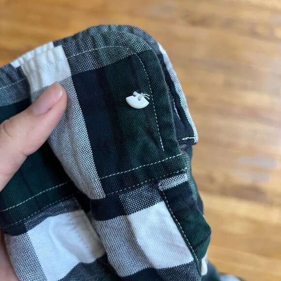 J. Crew Men's Green Plaid Slim Fit Button Down Oxford Long Sleeve Size Medium - Picture 9 of 10